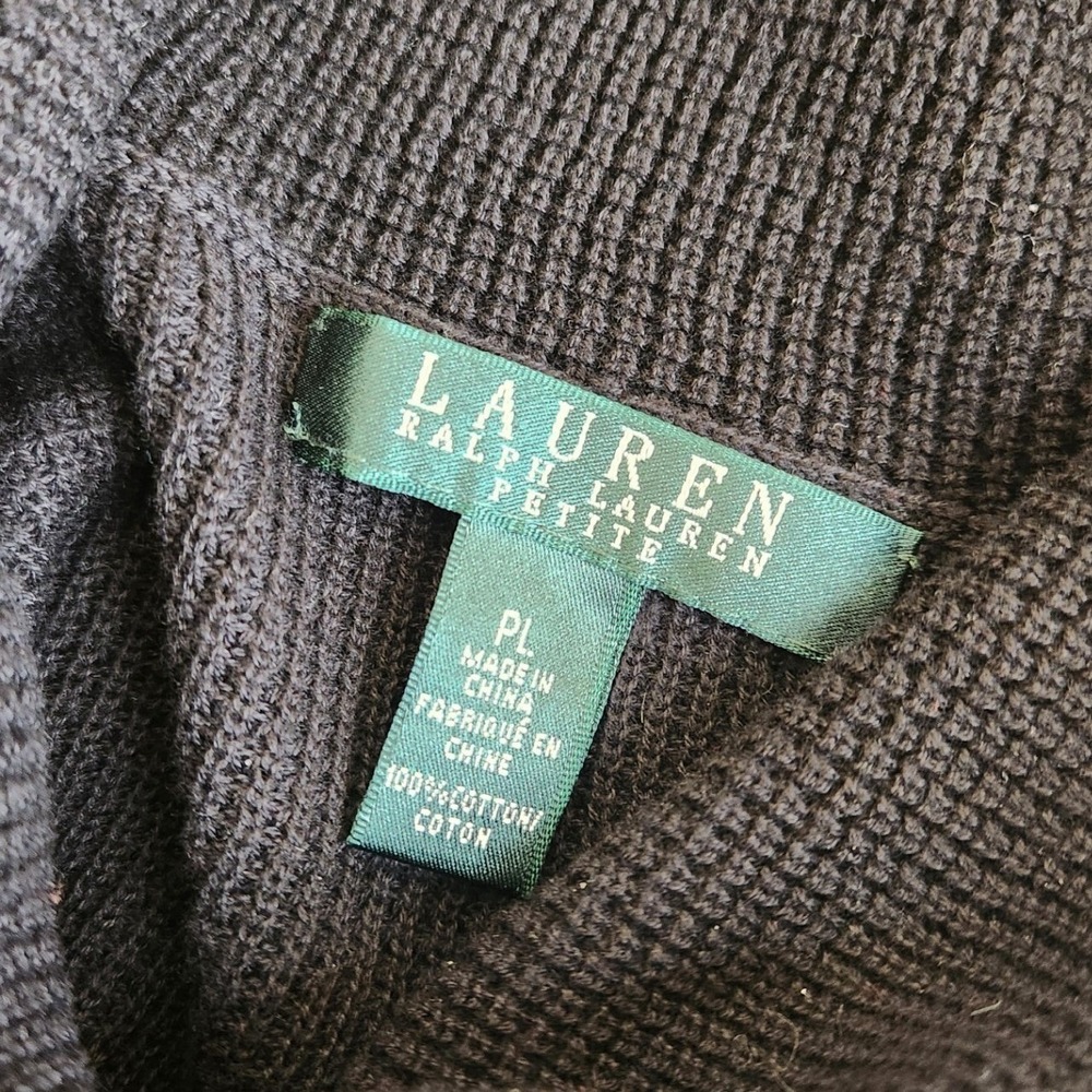 Lauren Ralph Lauren Womens Waffle Knit Cowl Neck‎ Pullover Sweater LP Set of 2 - Picture 7 of 9